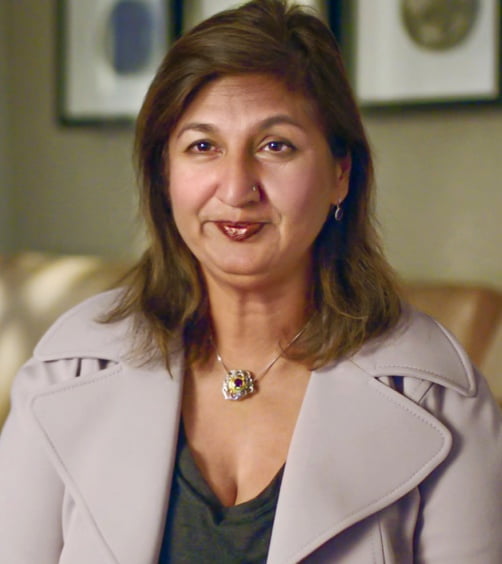 Watch video. Still of Sheena Aurora, MD, speaking on how DHE has evolved for at-home use